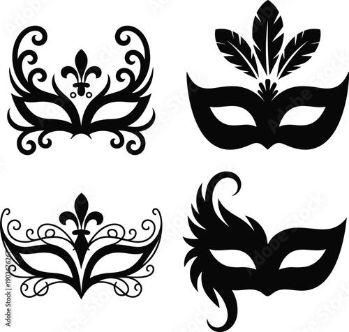 Masks for masquerade ball theatrical masks venetian style decorative masks