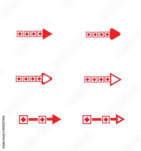  Modern Vector Arrow Set Minimalist Directional Icons for UI Design