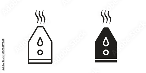 Humidifier icon vector on trendy design. Outline vector stock illustration.