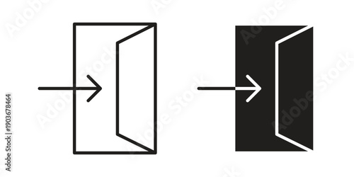 Inside icon vector on trendy design. Outline vector stock illustration.