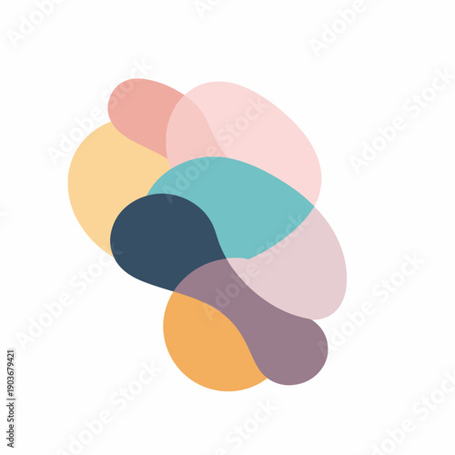 vector illustration of a set of colored plastic buttons