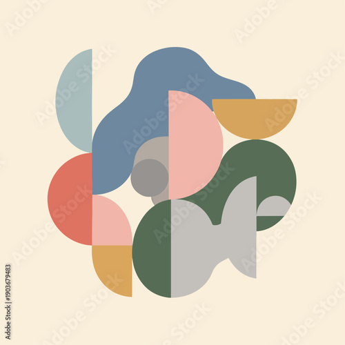 Assorted Hand-Drawn Geometric Shapes and Doodle Elements for Creative Designs. A charming collection of hand-drawn geometric shapes and abstract doodle elements is scattered across a pristine white ba