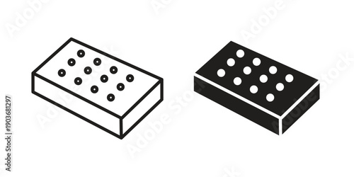 Mattress icon vector on trendy design. Outline vector stock illustration.
