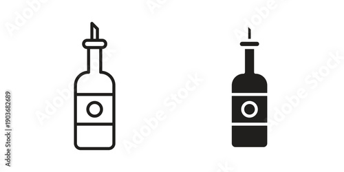Olive oil icon vector on trendy design. Outline vector stock illustration.