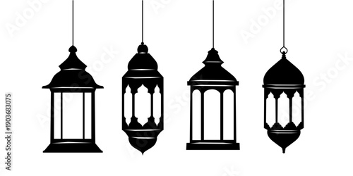 set of lamps ramadan latern