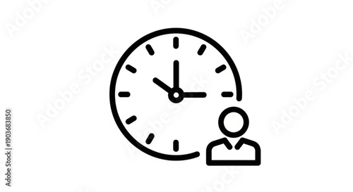 Person checking time on large clock face