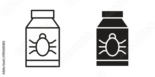 Pesticide icon vector on trendy design. Outline vector stock illustration.