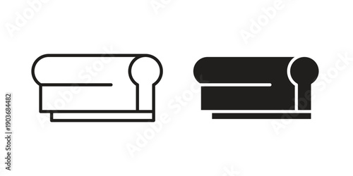 Print screen icon vector on trendy design. Outline vector stock illustration.