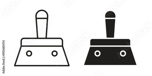 Putty knife icon vector on trendy design. Outline vector stock illustration.