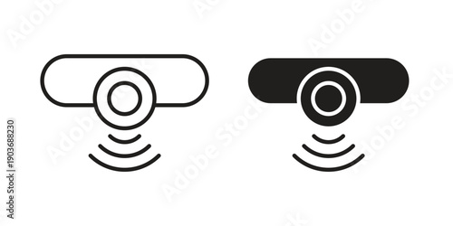 Sensor icon vector on trendy design. Outline vector stock illustration.