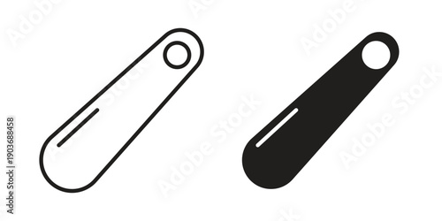 Shoehorn icon vector on trendy design. Outline vector stock illustration.