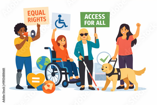 Diverse group advocates for equal rights and access for all people