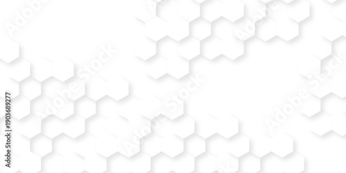 White paper texture abstract grid tile seamless hexagon wall creative metal business wallpaper texture background.