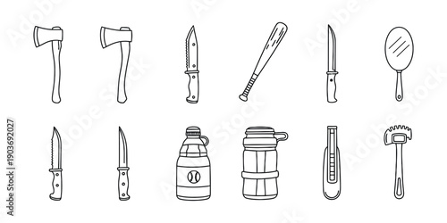 Collection of various tools and equipment