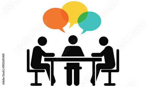 Office Teamwork and Business Meeting Illustration Set – Collaboration, Brainstorming, Presentation, Productivity, and Corporate Strategy