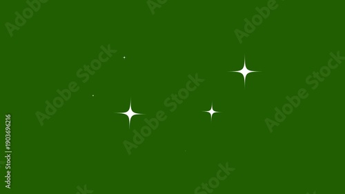 Wallpaper Mural Magic glitter star sparkle trail animation with fairy burst, white twinkling particles, glowing doodle stars, starlight shimmer, looping 4K green screen festive overlay background Torontodigital.ca