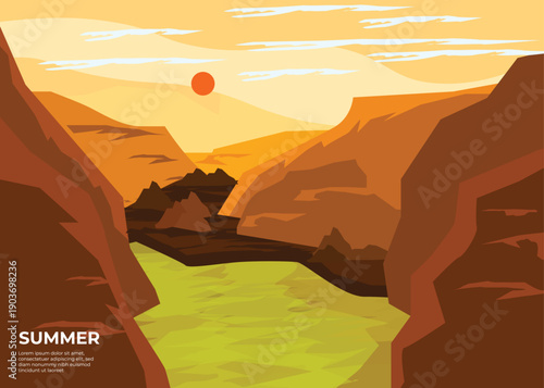 Scenic Canyon River View