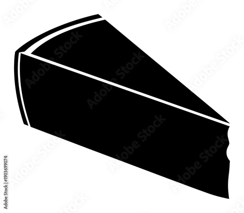 Parmesan Wedge - Minimalist Vector Illustration