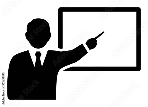 Teacher Silhouette - Classroom Icon