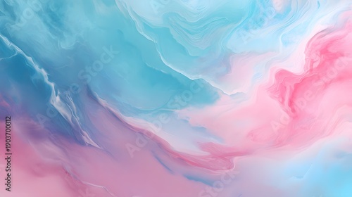 Softly blended pink and blue hues create a soothing pattern.