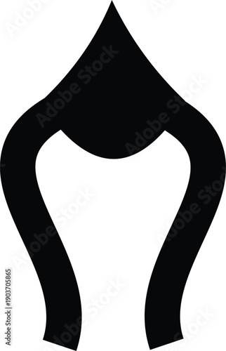 black color pen icon design symbol