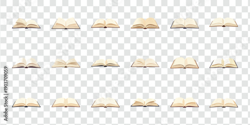 Open Books Vector Collection - Knowledge, Education & Reading Illustrations