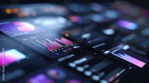 Data visualization interface screens