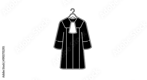 Legal profession attire A symbolic representation of justice and the judiciary, often seen in courtrooms and legal ceremonies