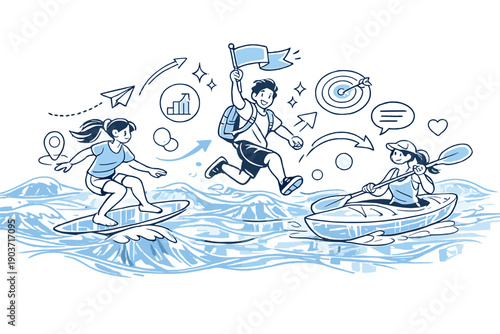 An ocean made of liquid glass. A vast transparent ocean stretches to the horizon, waves formed from liquid glass