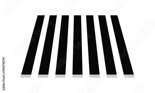 Crosswalk icon. pedestrian crossing icon. zebra crossing. vector illustration .eps 10 .