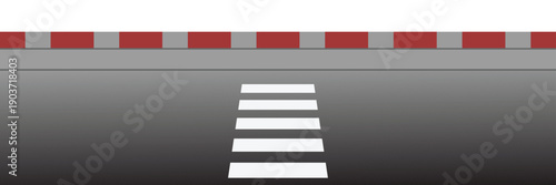 Crosswalk icon. pedestrian crossing icon. zebra crossing. vector illustration .eps 10 .