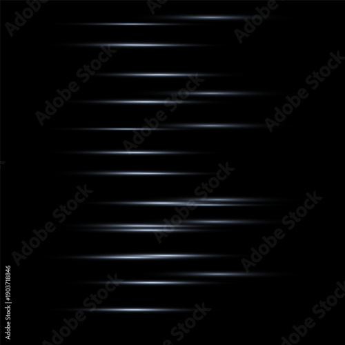 Yellow line light effect. Golden glowing neon lines. The golden glow of dust and glare. Flash of light. gold dust bokeh. Gold confetti shimmers on a dark background