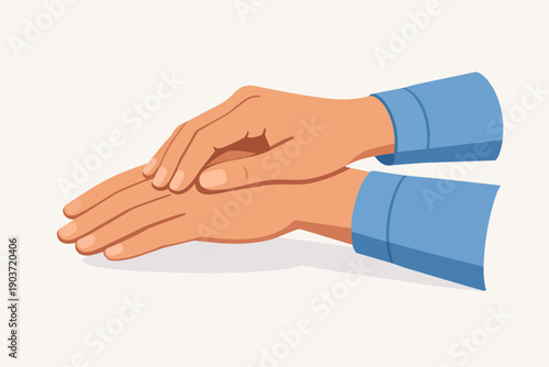 Hands applying lotion for skin care, moisturizing dry skin, health treatment