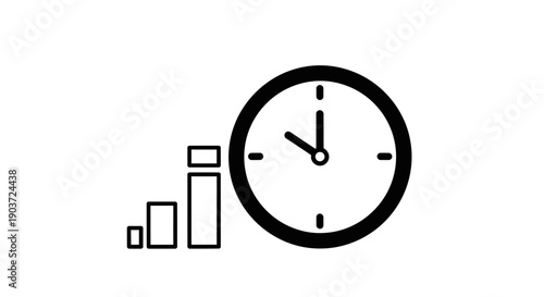 Time management and progress tracking icon.