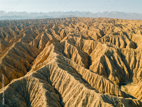 Photography View on Ak-sai canyon in Issyk-kul region Kyrgyzstan