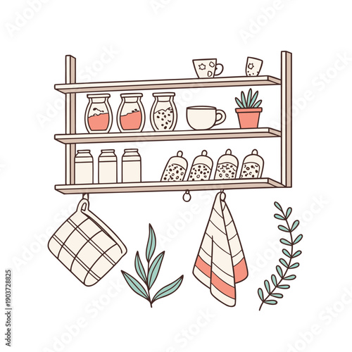 vector illustration of a set of icons of a house