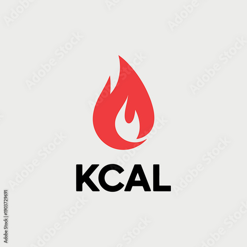Red flame logo with KCAL text on light gray background