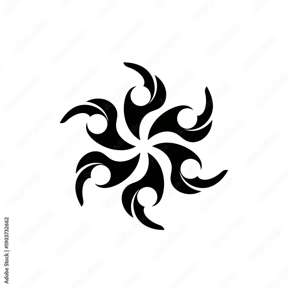 Fototapeta premium stylized asterisk symbol.