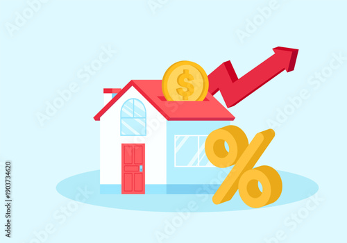 Housing market interest rates increasing home value