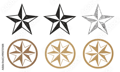 Vintage Western stars design