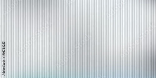 Vector ribbed glass texture background. Light grey white ribbed glass. Mesh gradient. acrylic ribbed bath surface. Ribbed glass background semitransparent overlay. Bath wall window