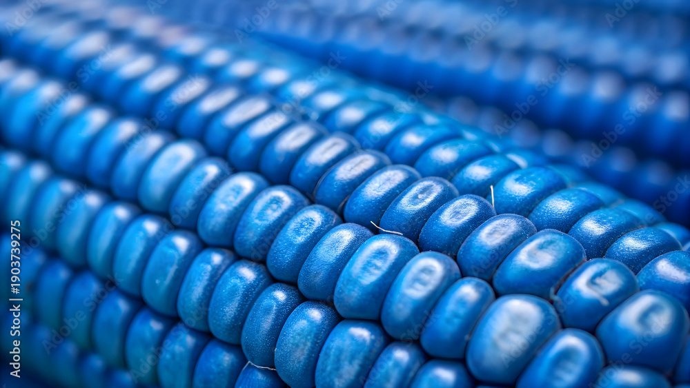 Obraz premium close up of blue and white beads