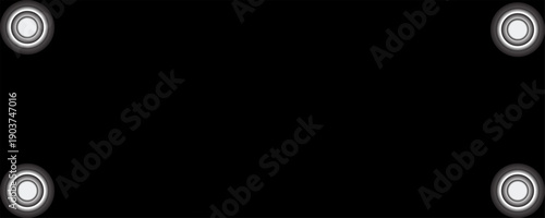 Spotlight Abstract: A mesmerizing design composed of four illuminating spotlights in a captivating dark setting.