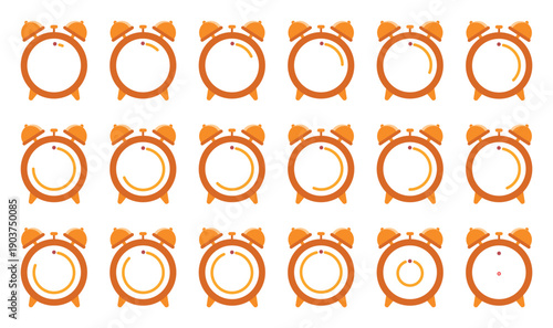 Kitchen timer icon collection