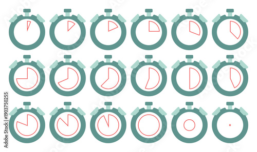 Graphic design time symbols