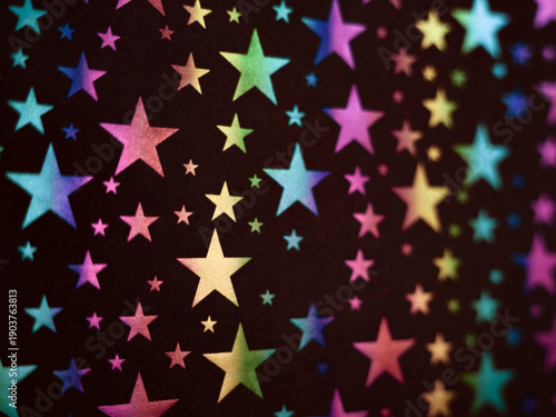 Etoiles multicolores