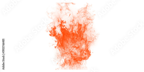Fotografija Powerful fiery inferno dynamic red orange flames intense heat smoke sparks abstr