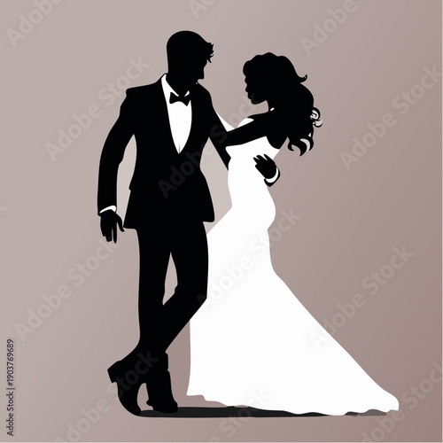 Para nowożeńców tańcząca swój pierwszy taniec