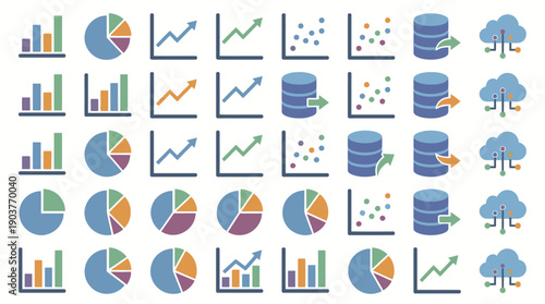 2D flat vector landscape of a green city with renewable energy and sustainable urban living