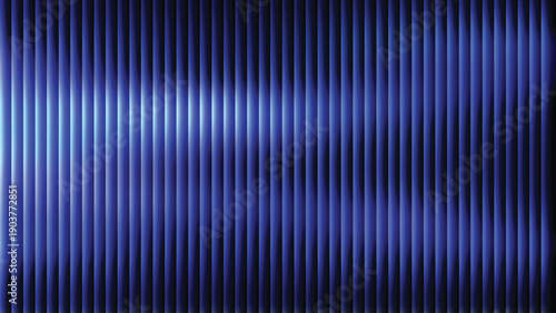 Abstract glowing blue vertical stripes with black background and light effects image